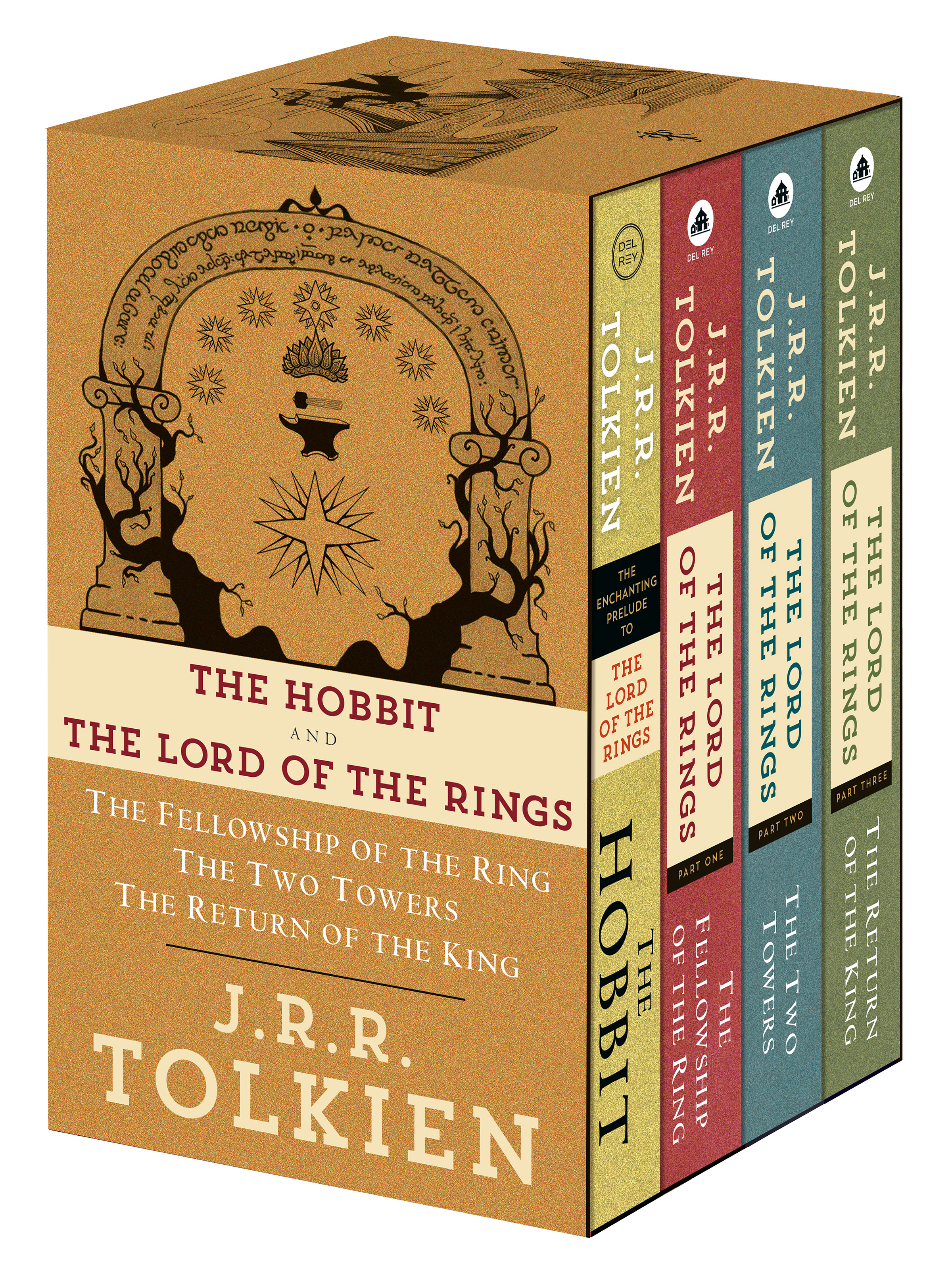 J.R.R. Tolkien 4-Book Boxed Set-The Hobbit and The Lord of the Rings media-1 -ggListing